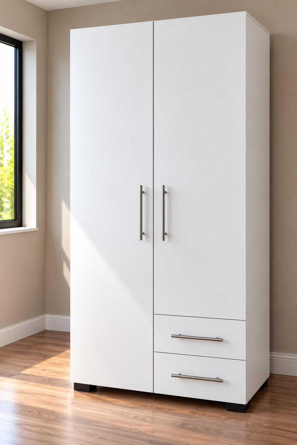 Compact 2 Door Wardrobe